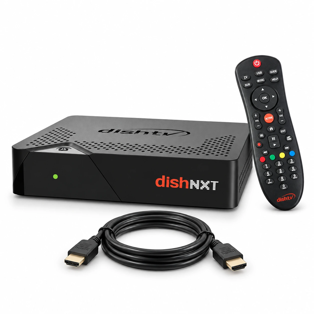 Dish TV Dish TV Only Box With 6 Months Pack - Dish Tv HD Set Top Box